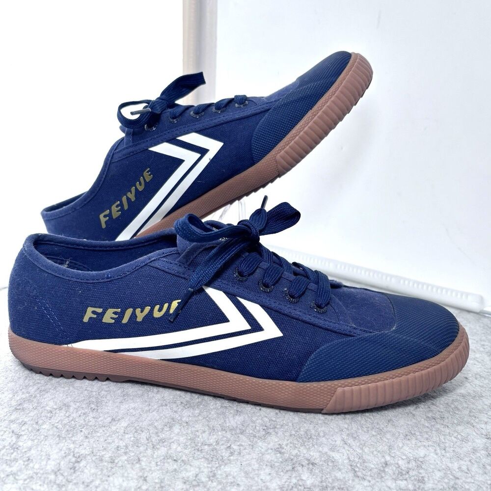 Feiyue Fe Lo 1920 Gum Grounded Blue Canvas Sneakers Men's 10 Women's 12